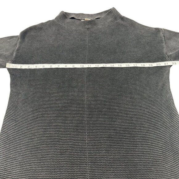 Carbon2Cobalt Gray Black Ribbed Sweater Size M - Picture 7 of 7